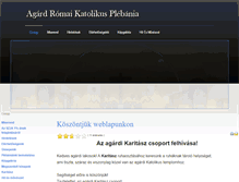 Tablet Screenshot of agardikatolikus.hu